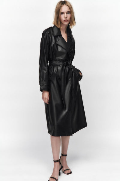 Lily Leather Coat