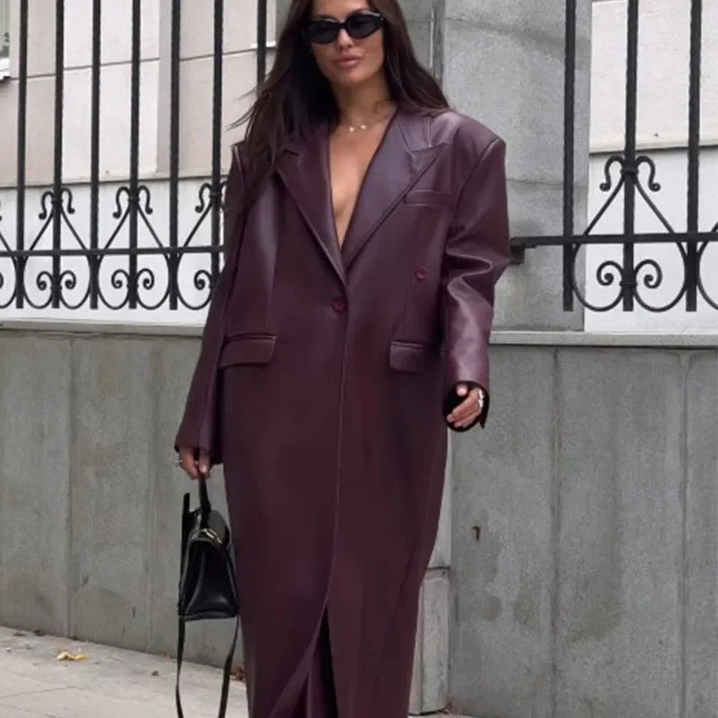 Gloria Wine Red Coat