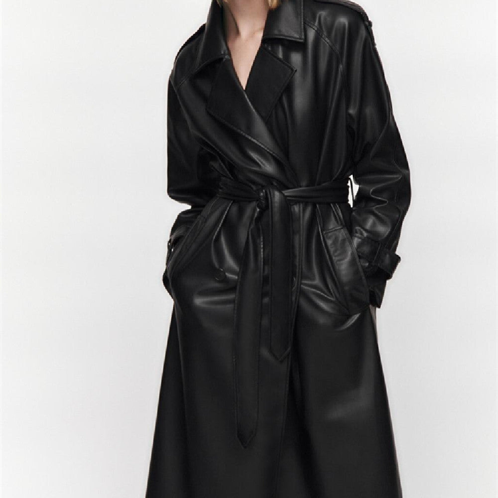 Lily Leather Coat