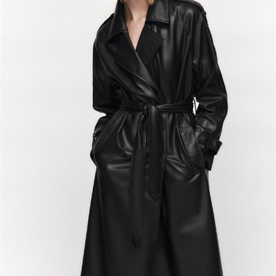 Lily Leather Coat