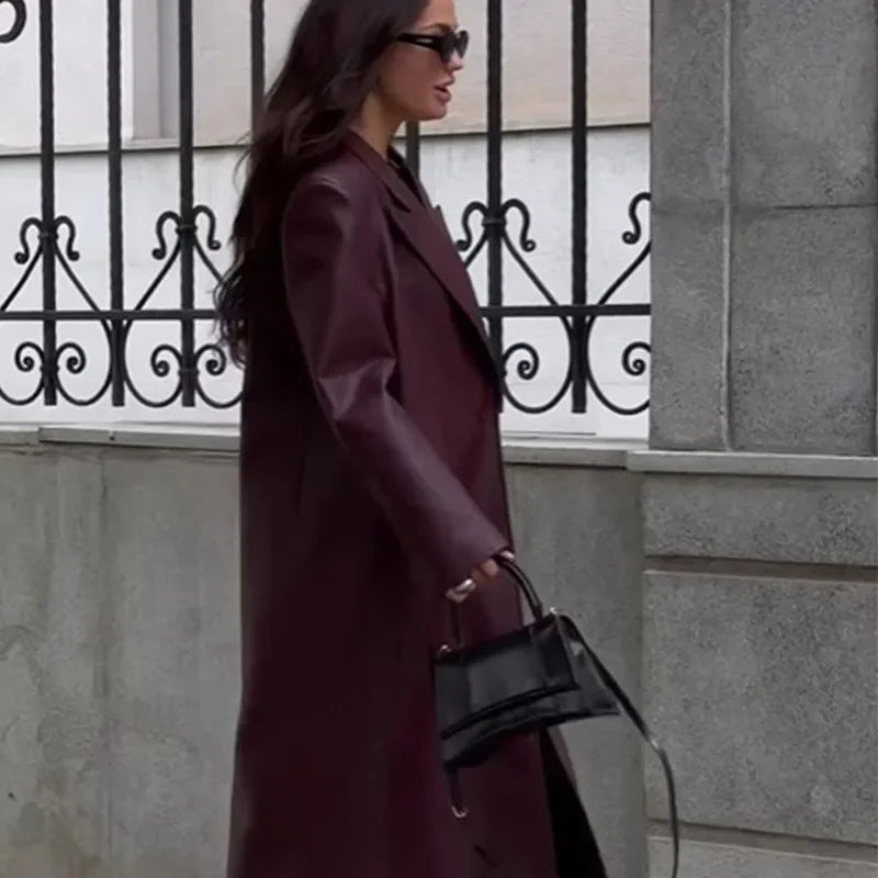 Gloria Wine Red Coat