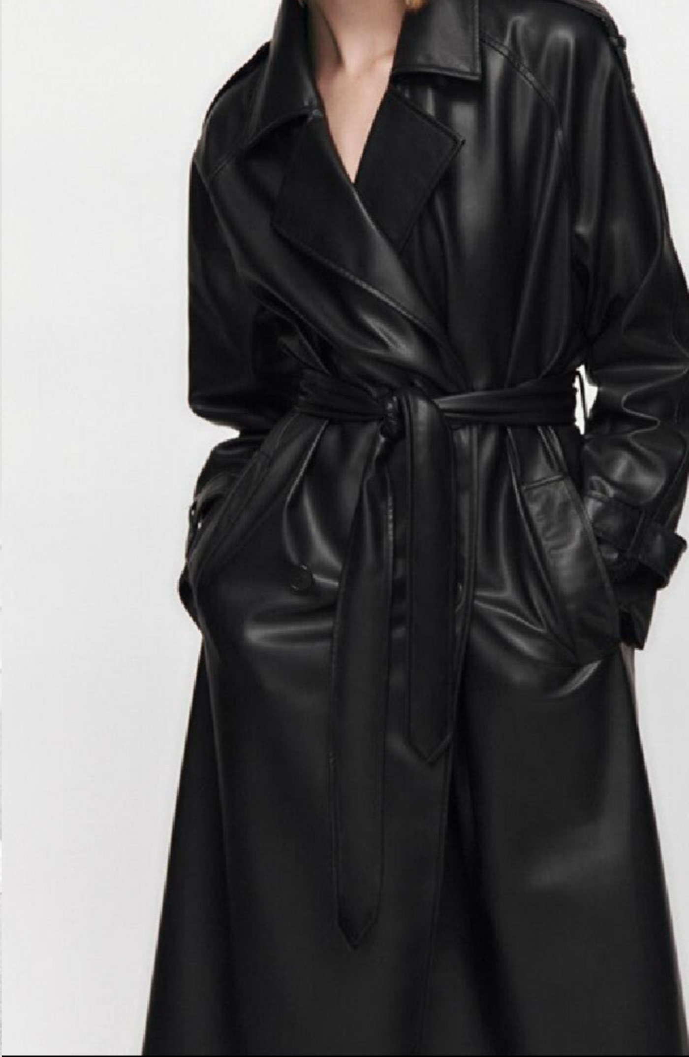 Lily Leather Coat
