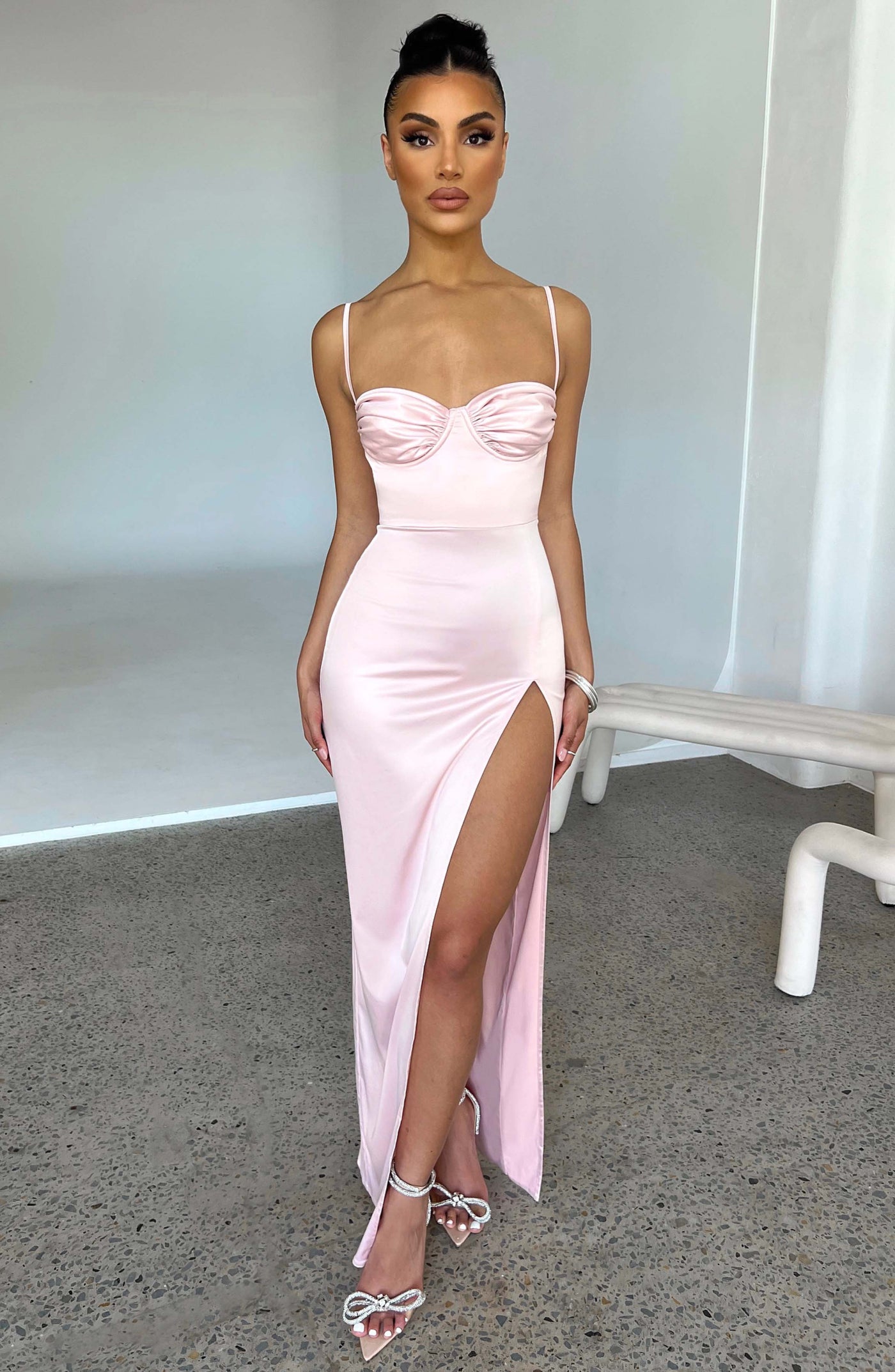 Alora Maxi Dress - Blush XS Babyboo Fashion Premium Exclusive Design