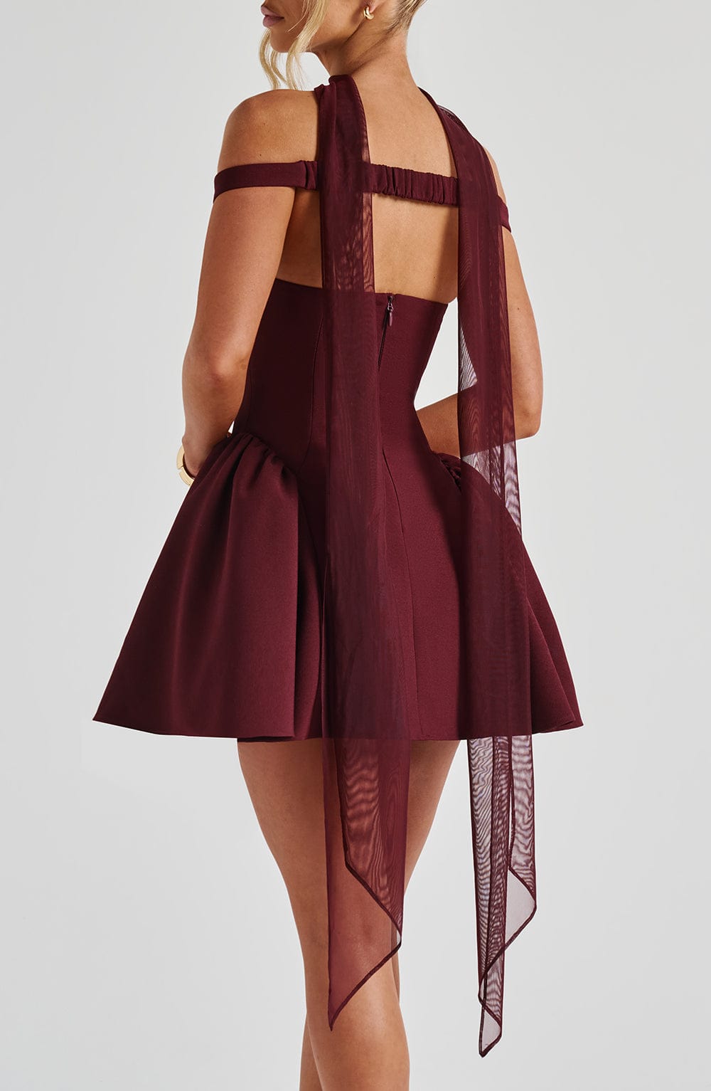 Ayla Scarf - Cherry Lacquer Accessories ONE SIZE Babyboo Fashion Premium Exclusive Design