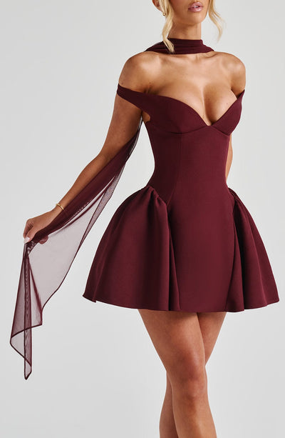 Ayla Scarf - Cherry Lacquer Accessories ONE SIZE Babyboo Fashion Premium Exclusive Design