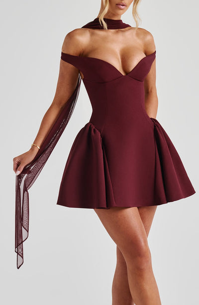 Ayla Scarf - Cherry Lacquer Accessories ONE SIZE Babyboo Fashion Premium Exclusive Design