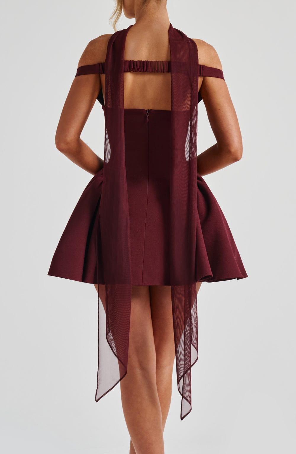 Ayla Scarf - Cherry Lacquer Accessories ONE SIZE Babyboo Fashion Premium Exclusive Design