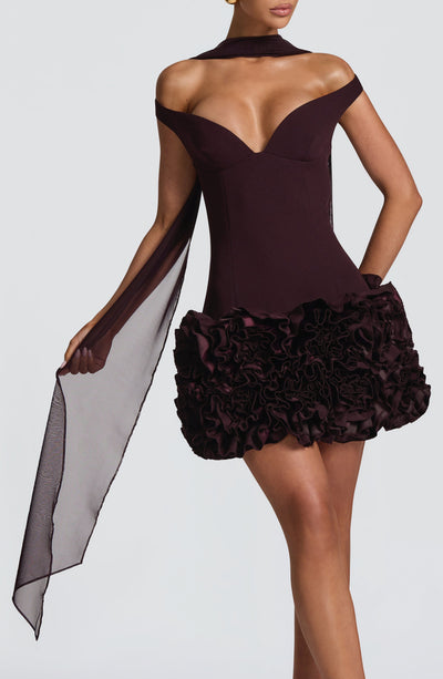 Ayla Scarf - Plum Accessories ONE SIZE Babyboo Fashion Premium Exclusive Design