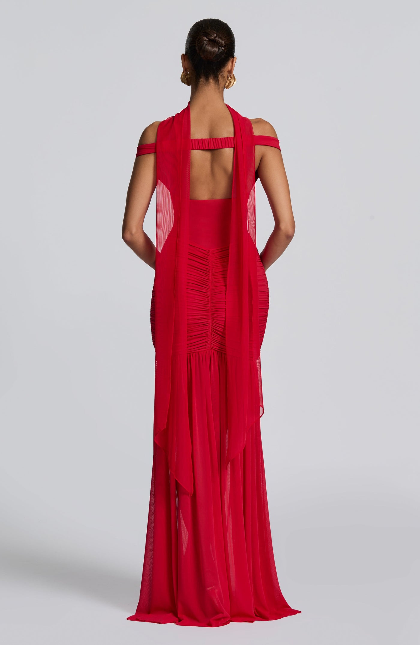 Ayla Scarf - Red Accessories ONE SIZE Babyboo Fashion Premium Exclusive Design