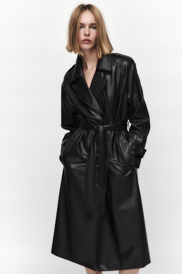 Lily Leather Coat