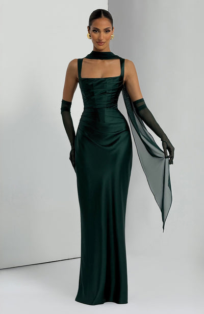 Calanthe Maxi Dress - Emerald Dress Babyboo Fashion Premium Exclusive Design