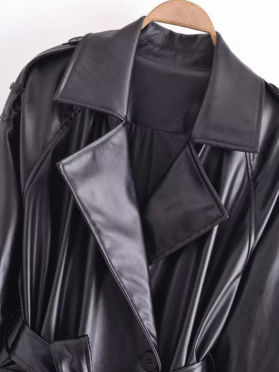 Lily Leather Coat