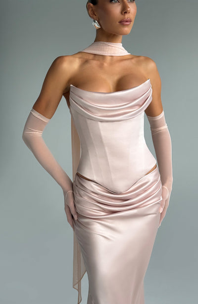 Eli Gloves - Soft Peach Accessories Babyboo Fashion Premium Exclusive Design