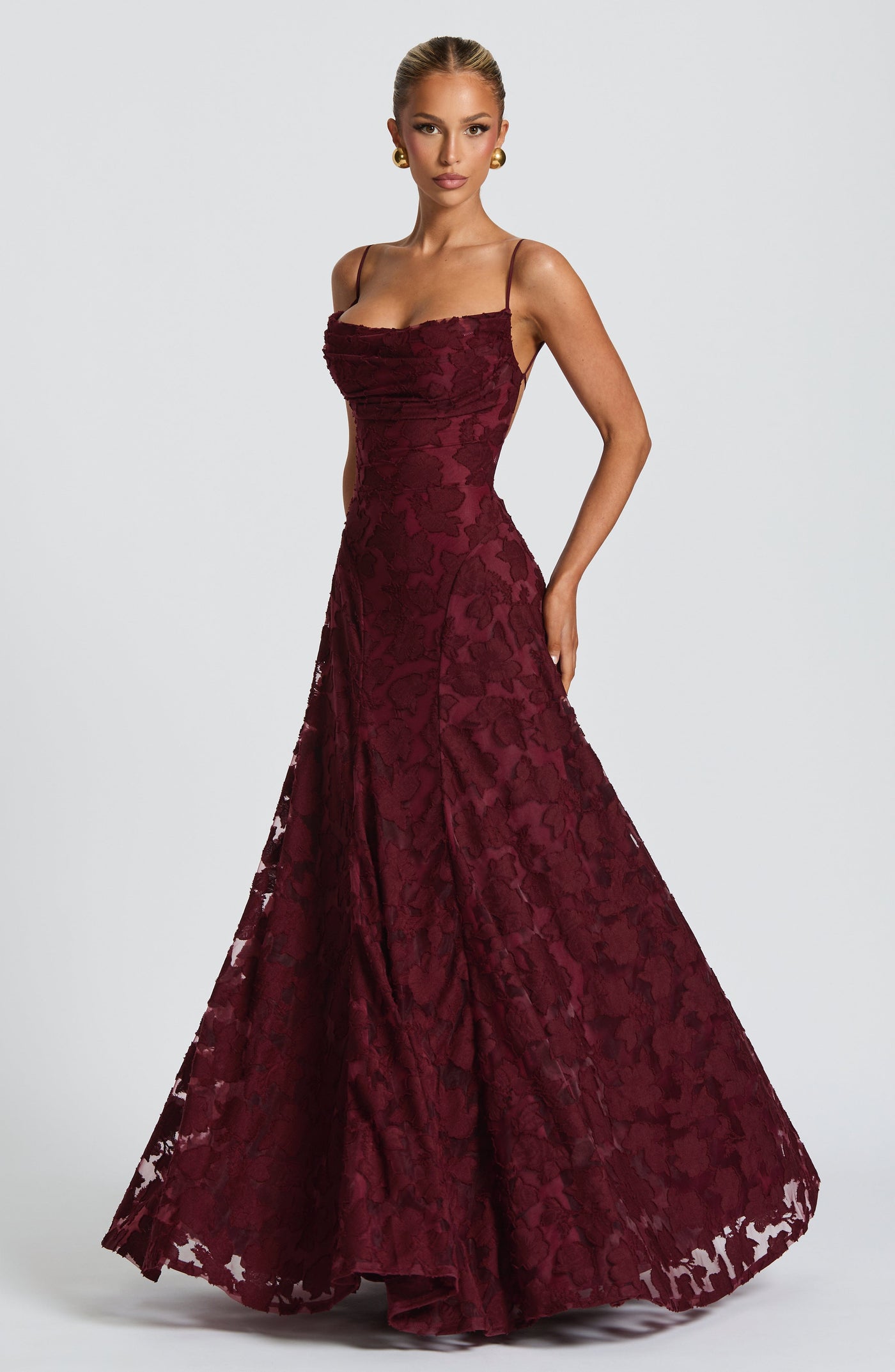 Francis Maxi Dress - Cherry Lacquer Dress Babyboo Fashion Premium Exclusive Design