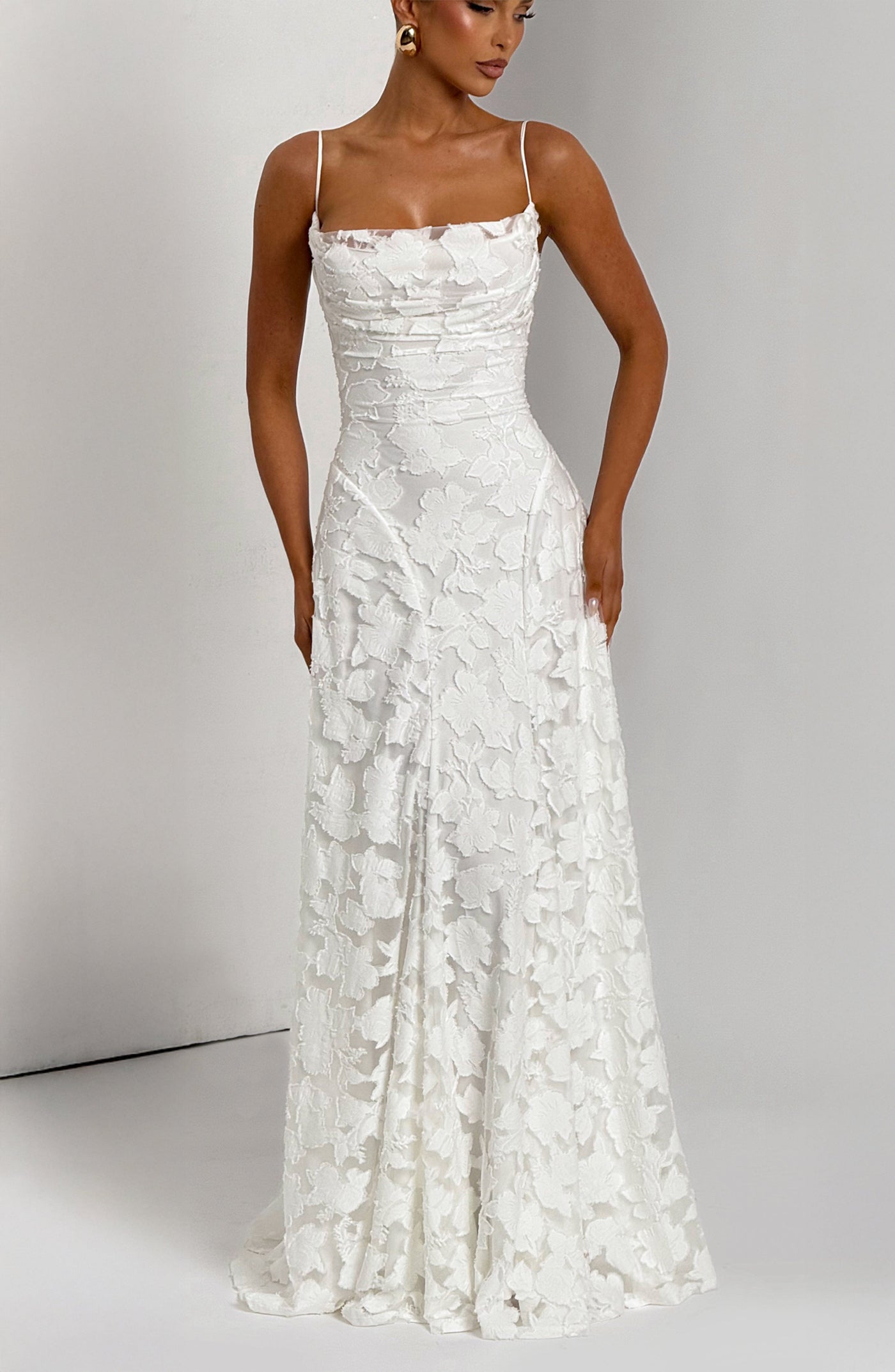 Francis Maxi Dress - Ivory Dress Babyboo Fashion Premium Exclusive Design