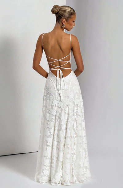 Francis Maxi Dress - Ivory Dress Babyboo Fashion Premium Exclusive Design