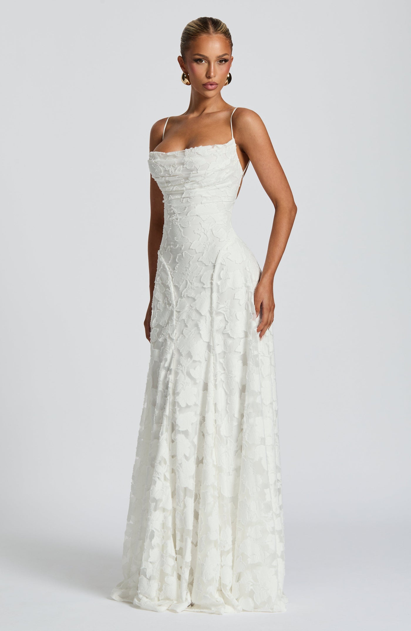 Francis Maxi Dress - Ivory Dress Babyboo Fashion Premium Exclusive Design
