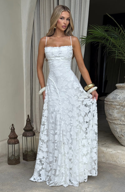 Francis Maxi Dress - Ivory Dress Babyboo Fashion Premium Exclusive Design