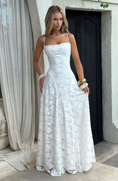 Francis Maxi Dress - Ivory Dress Babyboo Fashion Premium Exclusive Design