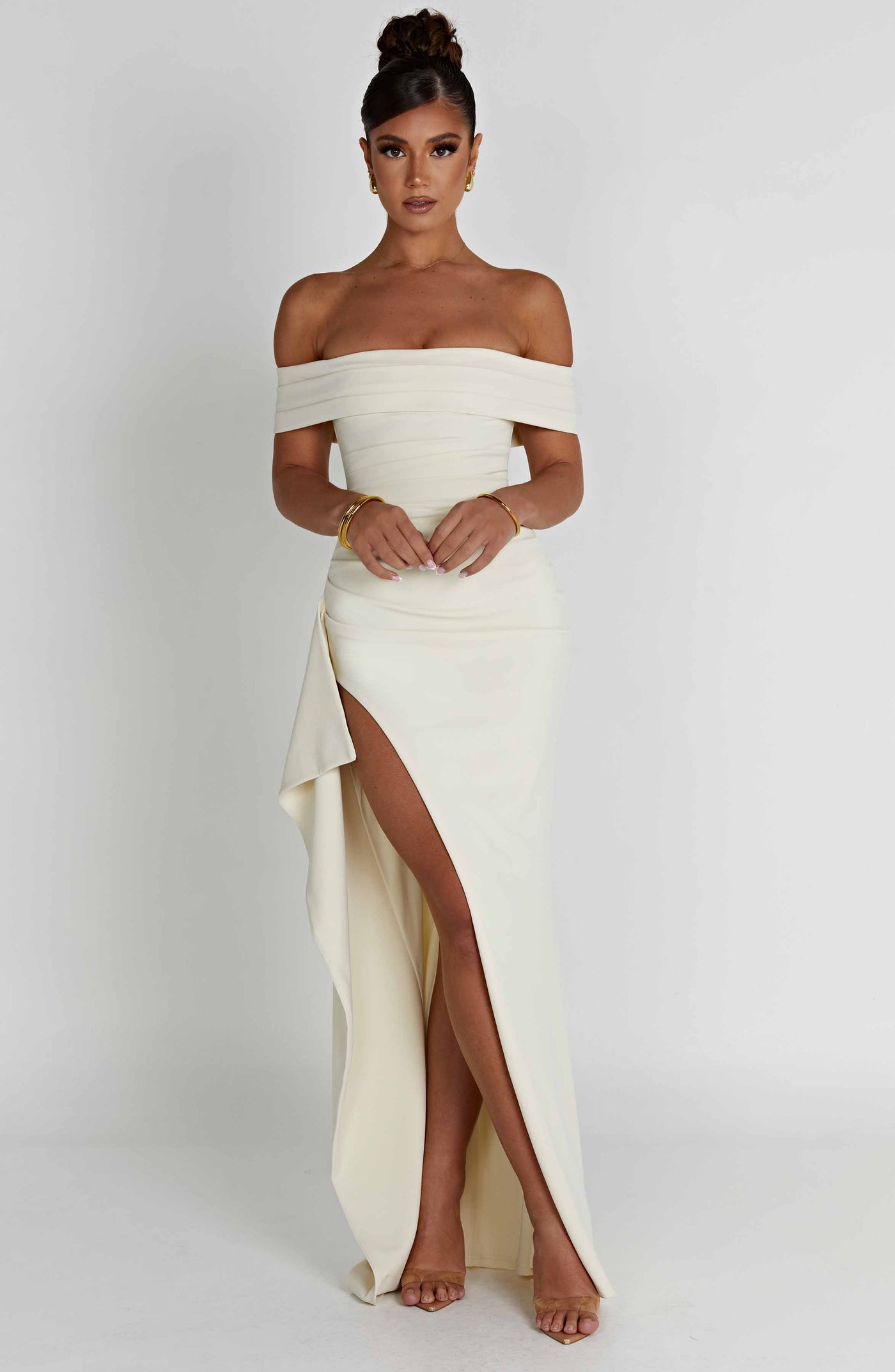 Joyce Maxi Dress - Ivory Dress Babyboo Fashion Premium Exclusive Design
