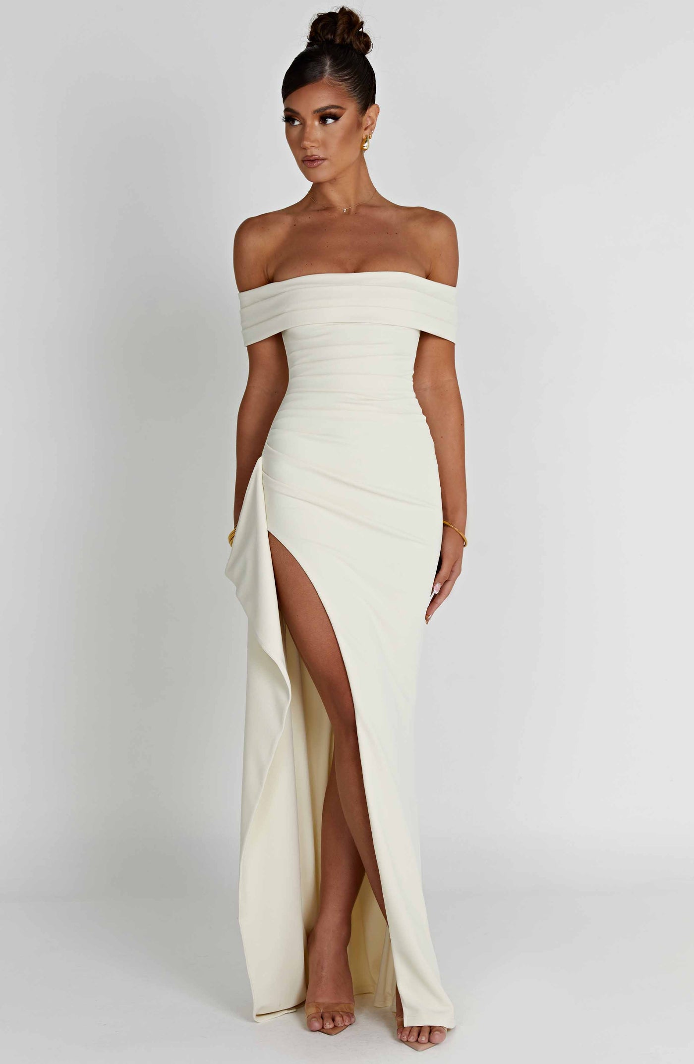 Joyce Maxi Dress - Ivory Dress Babyboo Fashion Premium Exclusive Design