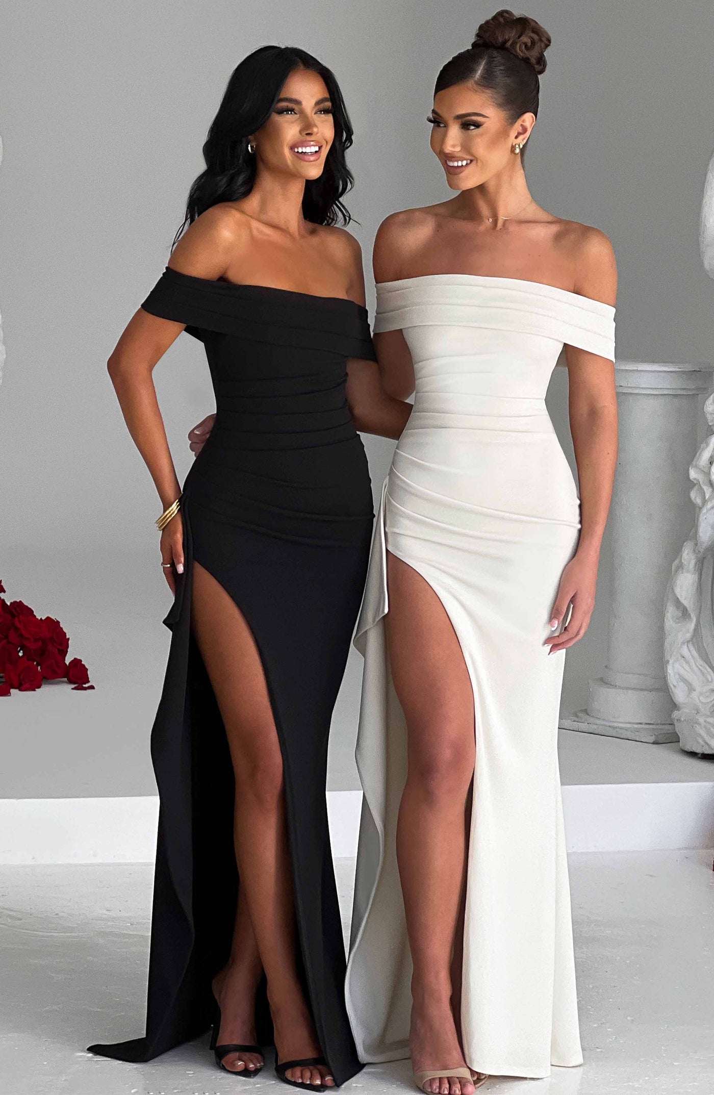 Joyce Maxi Dress - Ivory Dress Babyboo Fashion Premium Exclusive Design