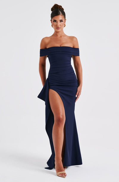 Joyce Maxi Dress - Navy Dress Babyboo Fashion Premium Exclusive Design