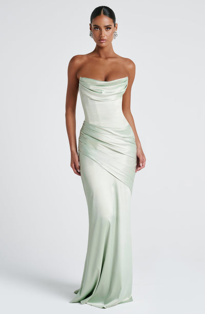 Kensington Maxi Dress - Mint Dress Babyboo Fashion Premium Exclusive Design
