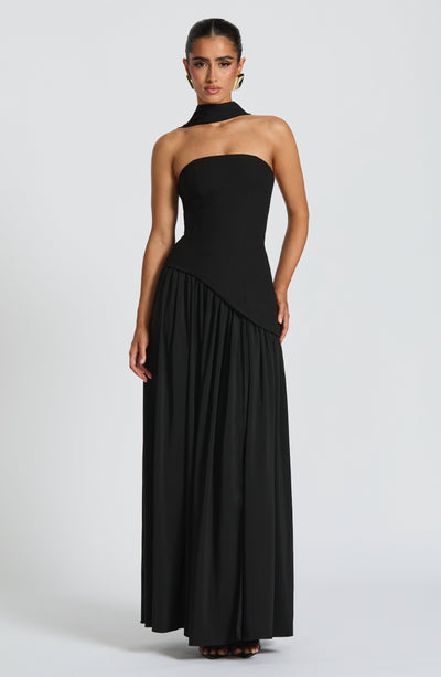 Maliyah Maxi Dress - Black Dress Babyboo Fashion Premium Exclusive Design