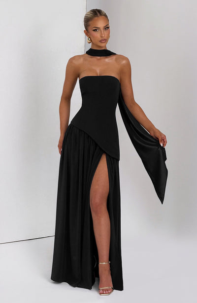 Maliyah Maxi Dress - Black Dress Babyboo Fashion Premium Exclusive Design