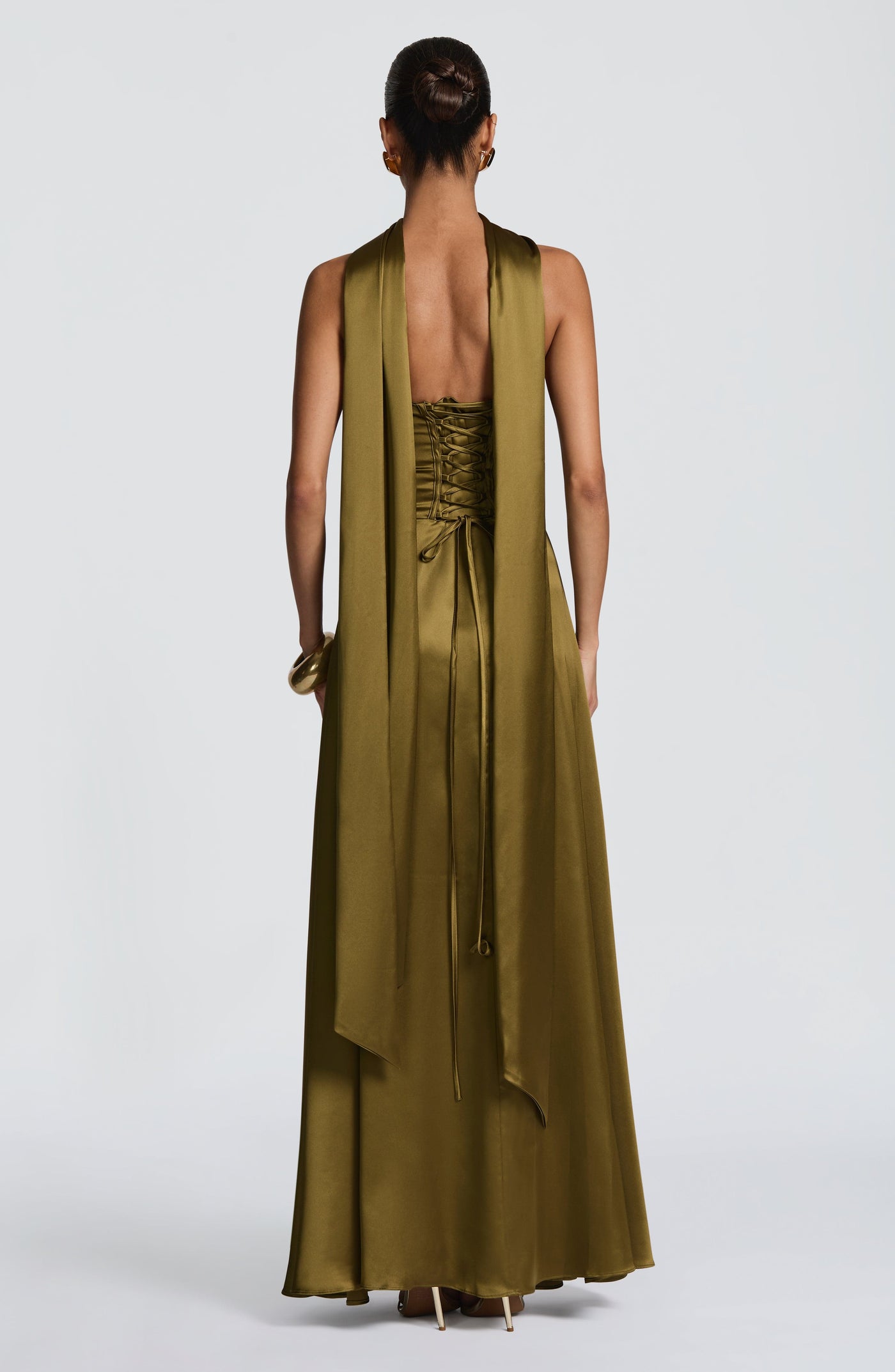Morven Maxi Dress - Deep Olive Dress Babyboo Fashion Premium Exclusive Design