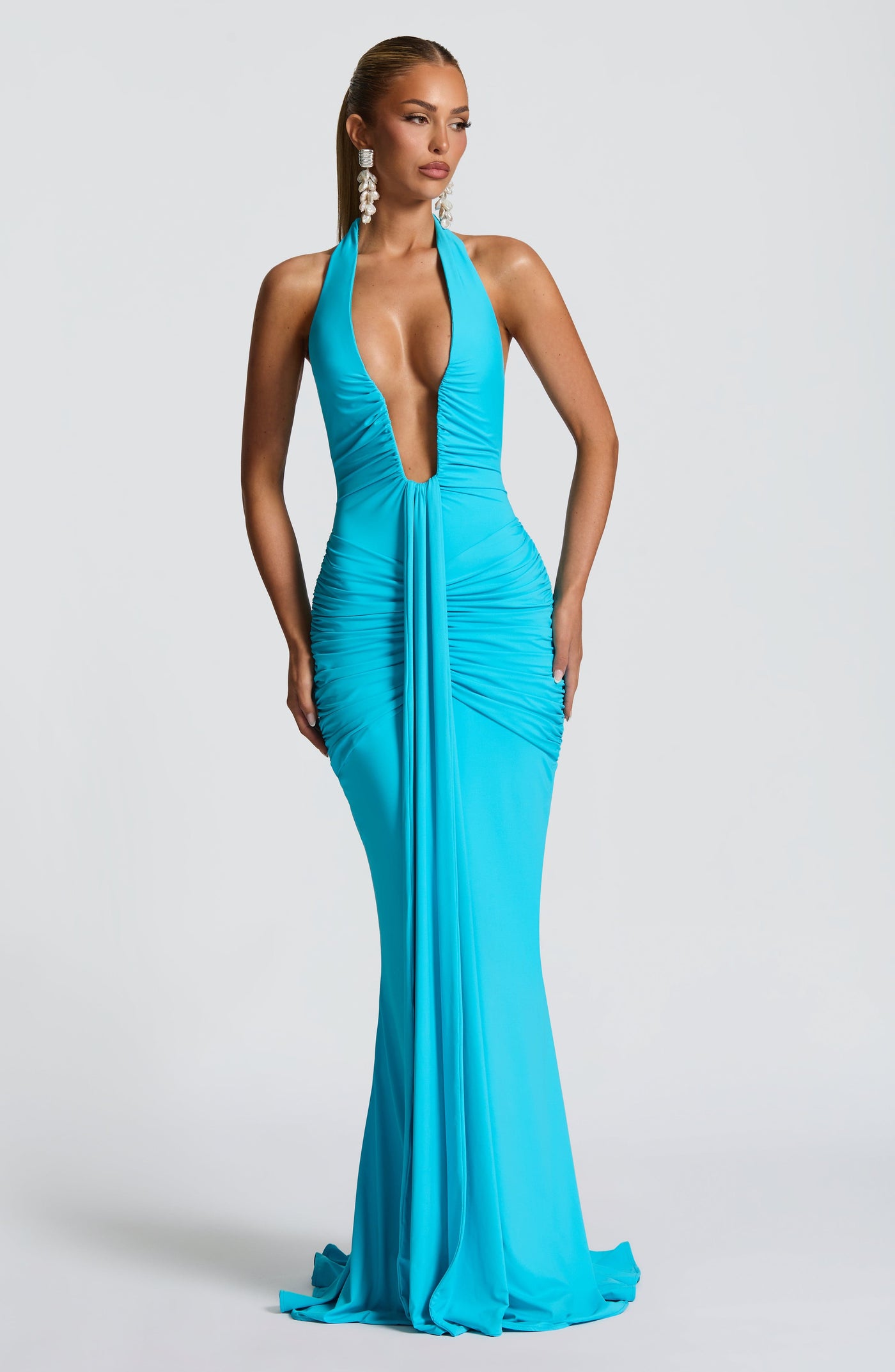 Rosetta Maxi Dress - Aqua Dress Babyboo Fashion Premium Exclusive Design