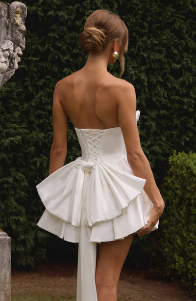 Trinity Mini Dress - Ivory Dress Babyboo Fashion Premium Exclusive Design