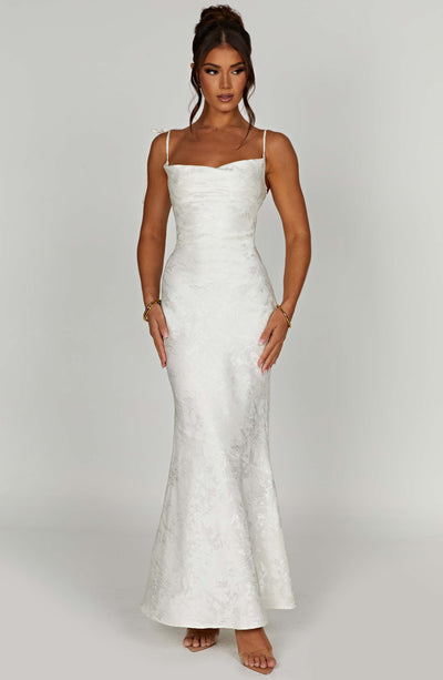 Whitney Maxi Dress - Ivory Dress Babyboo Fashion Premium Exclusive Design