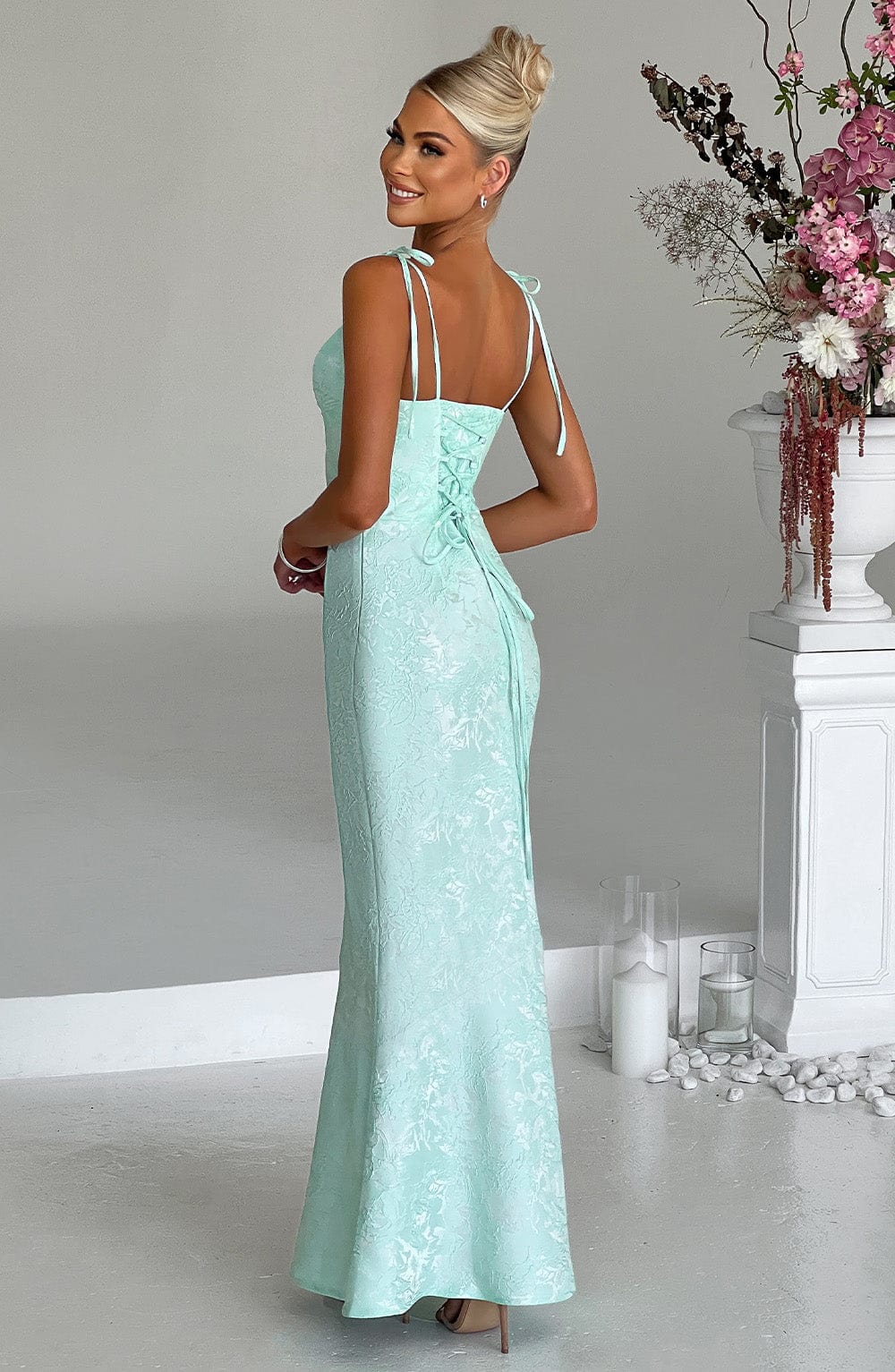 Whitney Maxi Dress - Mint Dress Babyboo Fashion Premium Exclusive Design