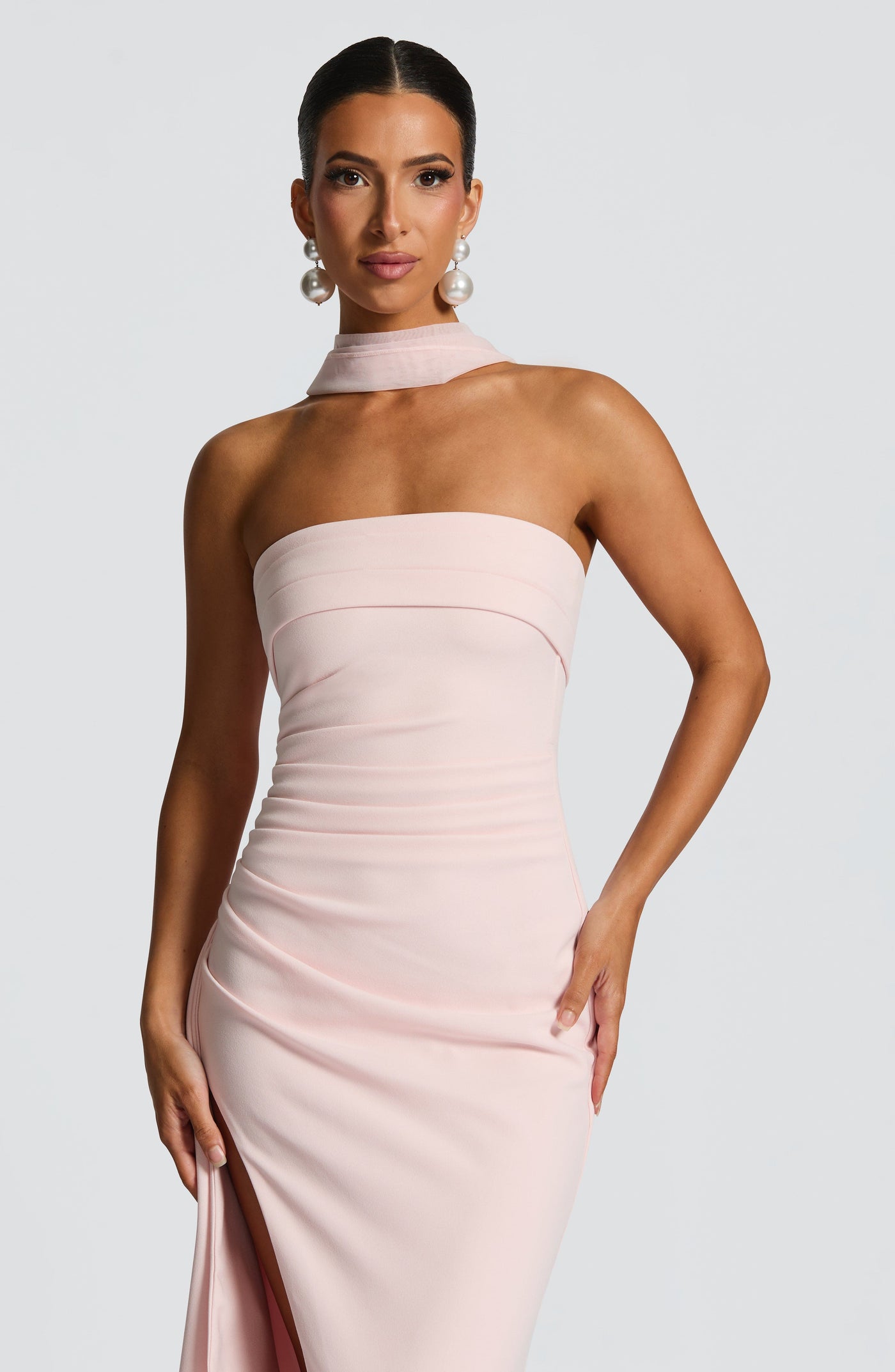 Zafira Maxi Dress - Blush Dress Babyboo Fashion Premium Exclusive Design