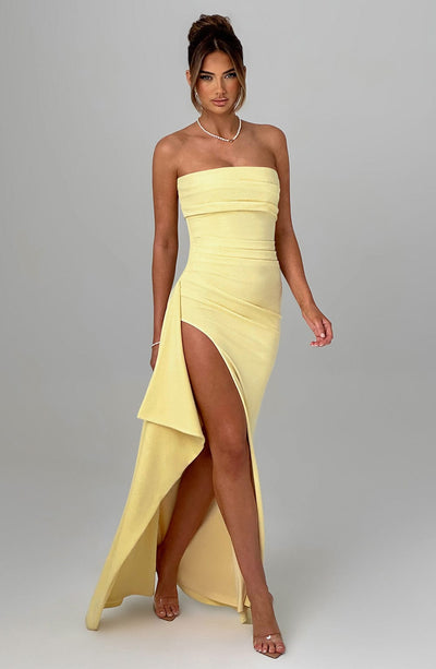 Zafira Maxi Dress - Lemon Dress Babyboo Fashion Premium Exclusive Design