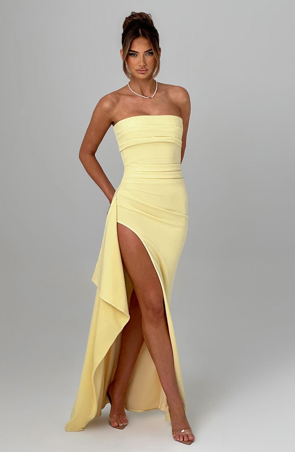 Zafira Maxi Dress - Lemon Dress Babyboo Fashion Premium Exclusive Design