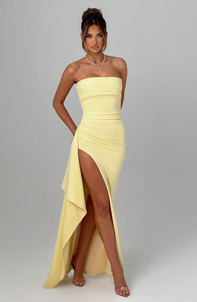 Zafira Maxi Dress - Lemon Dress Babyboo Fashion Premium Exclusive Design